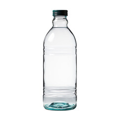 Naklejka premium Empty plastic bottle isolated on transparent and white background