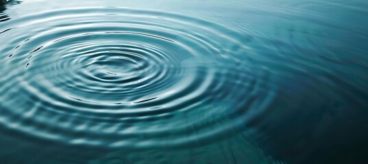 Waves generated by the drop on the water surface, abstract artwork, abstract background, aesthetic wallpaper, abstract landscape 