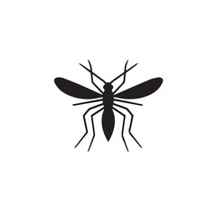 Mosquito in cartoon, doodle style . Image for t-shirt, web, mobile apps and ui. Isolated 2d vector illustration in logo, icon, sketch style, Eps 10, black and white. AI Generative