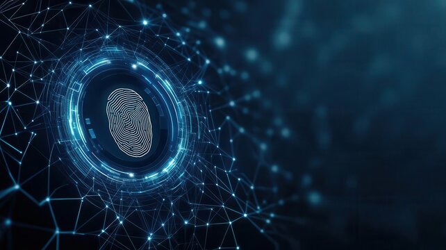 Fingerprint combined with facial recognition data in a split screen, Biometric technology, Comprehensive security system