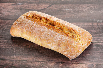Italian ciabatta bread fresh and crust