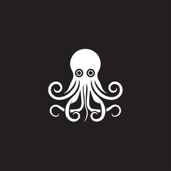 Octopus in cartoon, doodle style . Image for t-shirt, web, mobile apps and ui. Isolated 2d vector illustration in logo, icon, sketch style, Eps 10, black and white. AI Generative