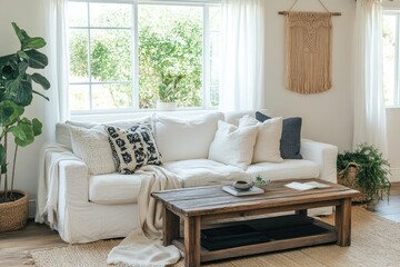 Fototapeta premium Cozy Living Room Interior Design