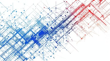 Obraz premium Abstract Network Connection Technology Background