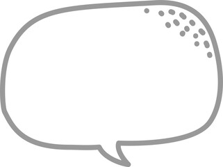 Black and white color speech bubble balloon, icon sticker memo keyword planner text box banner, flat svg transparent element design