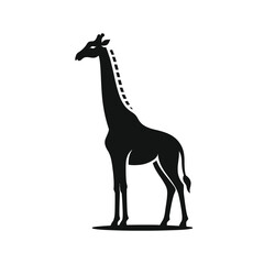 Fototapeta premium Giraffe Silhouette Illustration