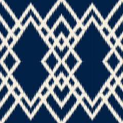 Ethnic pattern ikat background tribal aztec vector oriental traditional design for background.