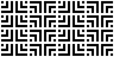 Seamless abstract geometric pattern. Vector Illustration