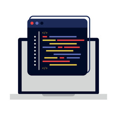 Computer coding Illustration