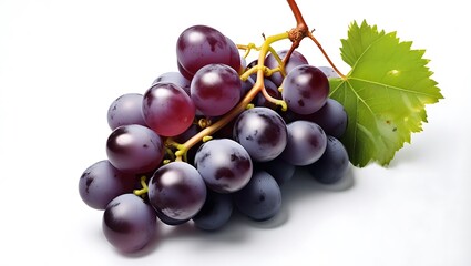 Fototapeta premium Fresh ripe purple red Grapes