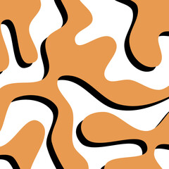 Abstract hand drawn decorative pattern. Vector Illustration.