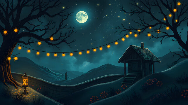 A whimsical alegorical interpretation of a good night