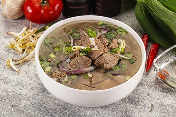 Vietnamese cuisine - Pho Bo soup with beef