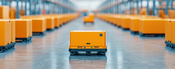26081047 24 Automated sorting machines in a logistics hub, reshaping labor tasks in workforce automation