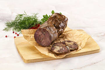 Kazy - traditional asian horse meat sausage