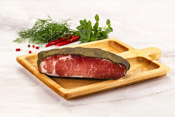 Delicous tasty dry pork jerky