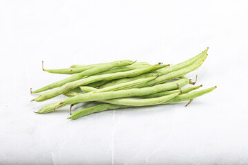 Raw fresh young green bean