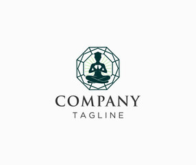 Obraz premium logo yoga for company