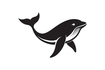 Whale  silhouette vector illustration, Whale  silhouette vector, Whale  silhouette PNG