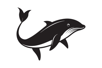 Whale  silhouette vector illustration, Whale  silhouette vector, Whale  silhouette PNG