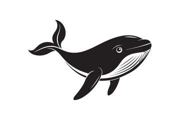 Whale  silhouette vector illustration, Whale  silhouette vector, Whale  silhouette PNG