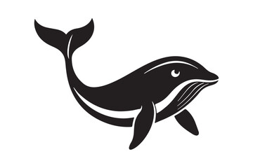 Whale  silhouette vector illustration, Whale  silhouette vector, Whale  silhouette PNG