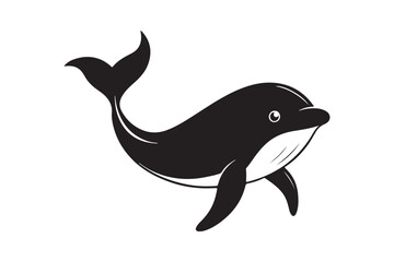 Whale  silhouette vector illustration, Whale  silhouette vector, Whale  silhouette PNG