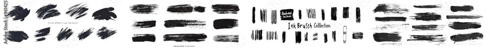 Aufkleber a dirty diy handcrafted artistic design element, boxes, frames. a collection of black paint, ink bru