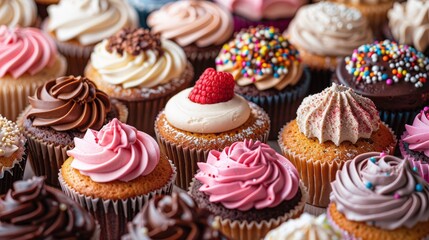 A detailed view of a school bake sale flyer or poster, featuring images of baked goods with a clean background and lots of copy space for sale information and event details.