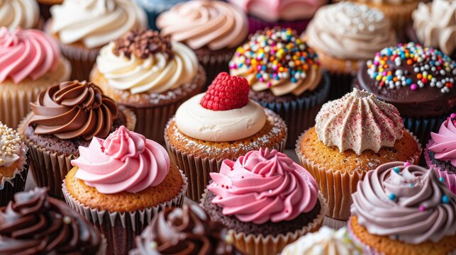 A detailed view of a school bake sale flyer or poster, featuring images of baked goods with a clean background and lots of copy space for sale information and event details.