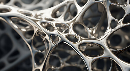 Red Abstract Lattice