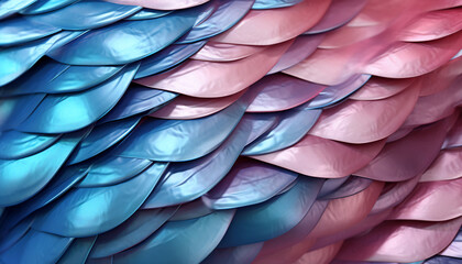 Fantasy Dragon Scales in Pastel Tones Close-Up