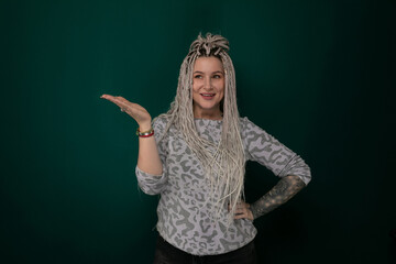 Woman Posing With Long Hair