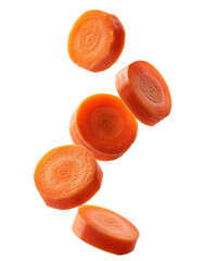 fresh carrot isolated on transparent