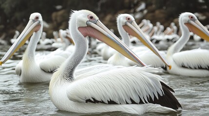 Pelicans, known scientifically as Pelecanus conspicillatuas, are distinguished by their unique pouched beaks. Amongst all bird species, they possess the longest beaks. 