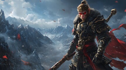 Fototapeta premium person on the roof