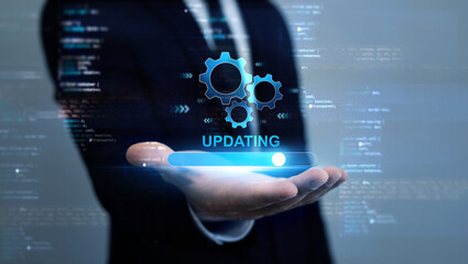 Developer who developed a new version to improve your software.Operating upgrade system.
Process of...