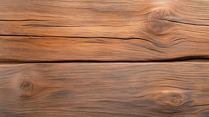 Naklejka premium Rustic wooden surface with natural grain patterns, perfect for background or texture use in design projects.