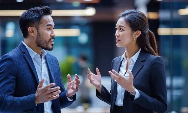Business Professionals Discussing Ideas