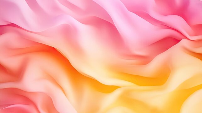 Soft fabric waves in pink and orange hues create a dreamy and serene background for various creative projects.