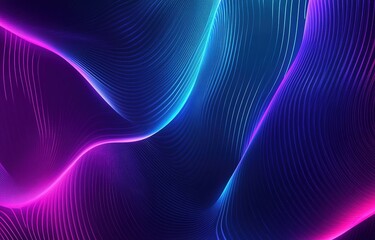 Abstract background with blue and purple glowing lines