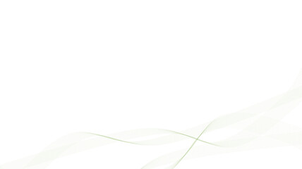 green wave vector on white background, design for business presentation slide or backdrop, green tape ribbon
