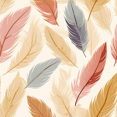 Vibrant Feather Ensemble on Soft Backdrop