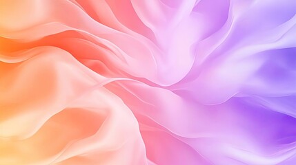 Obraz premium Vibrant and soft abstract background with flowing colors of orange, pink, and purple, perfect for design and creative projects.