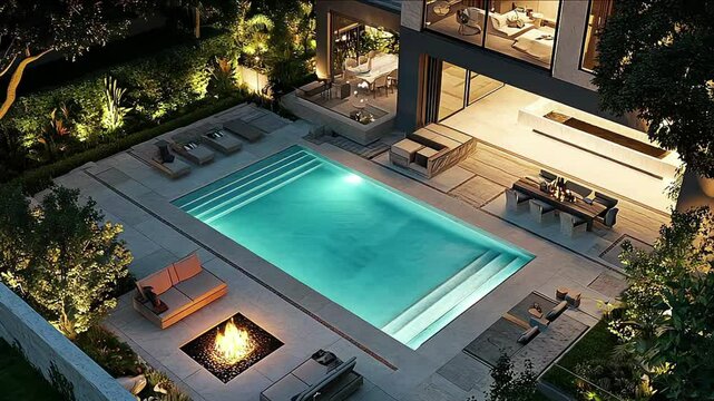 A swimming pool is a man-made structure designed for water-based activities and recreation