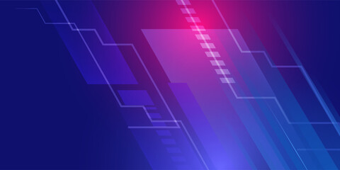 Abstract blue banner design vector, dynamic sporty horizontal background template for media promotion or web banner