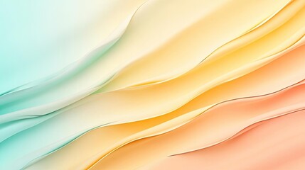 Fototapeta premium Gentle waves of soft colors create a soothing and vibrant abstract background for artistic projects and modern design.