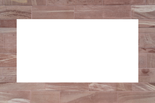 Interesting stone frame overlay with transparent area, PNG.