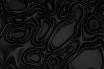 Soft, curvy folds evoke the luxurious feel of black silk in this abstract background, ideal for creating a rich and smooth texture in high-end designs