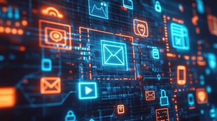 A hotline number on a screen with icons for phone, email, and messaging, illustrating the concept of contacting customer service for assistance.